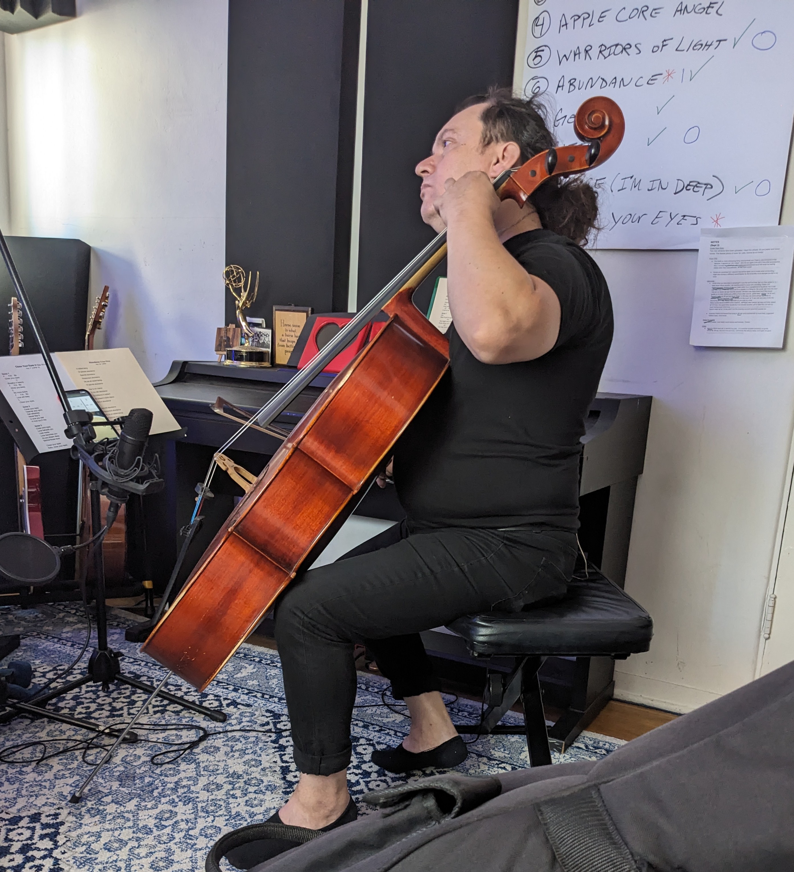 A picture of 'Erdis Maxhelaku' Playing Chello.